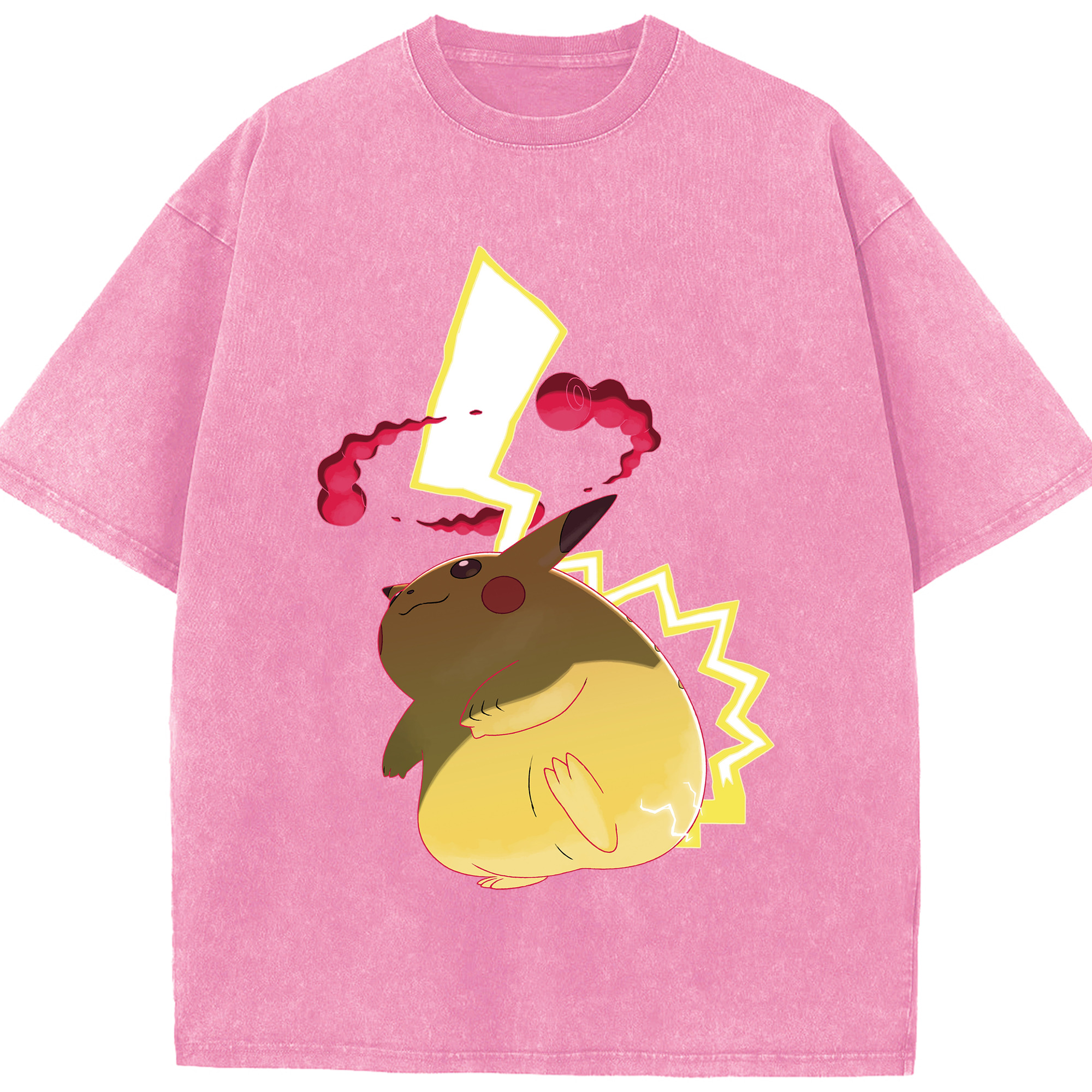 （画像用） ポケットモンスター Pokémon 綿100% ヴィンテージ風 半袖Tシャツ（フロントプリント）